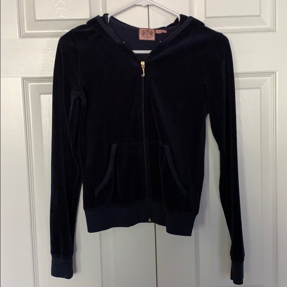 Juicy Couture Velour Navy Blue small